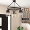 Designers Fountain Jaxon 3 Light Industrial Oil Rubbed Bronze with Clear Glass Shades Chandelier For Dining Rooms 90683-ORB - alternate 2